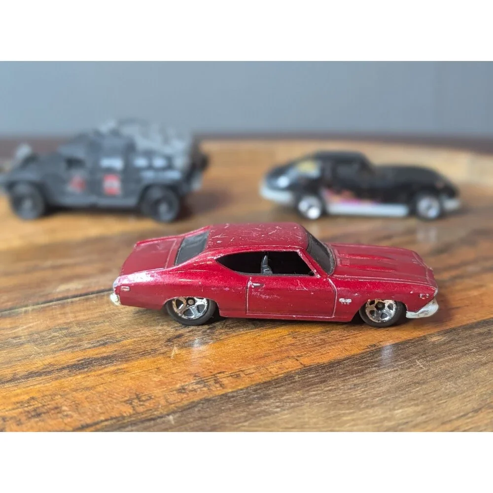 Vintage Diecast Toy Car Lot of 12 Mixed Loose Cars NASCAR Style Hot Wheels Match